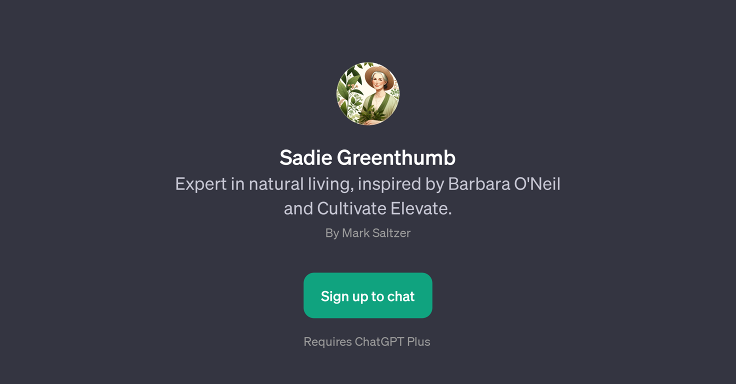 Sadie Greenthumb GPT website