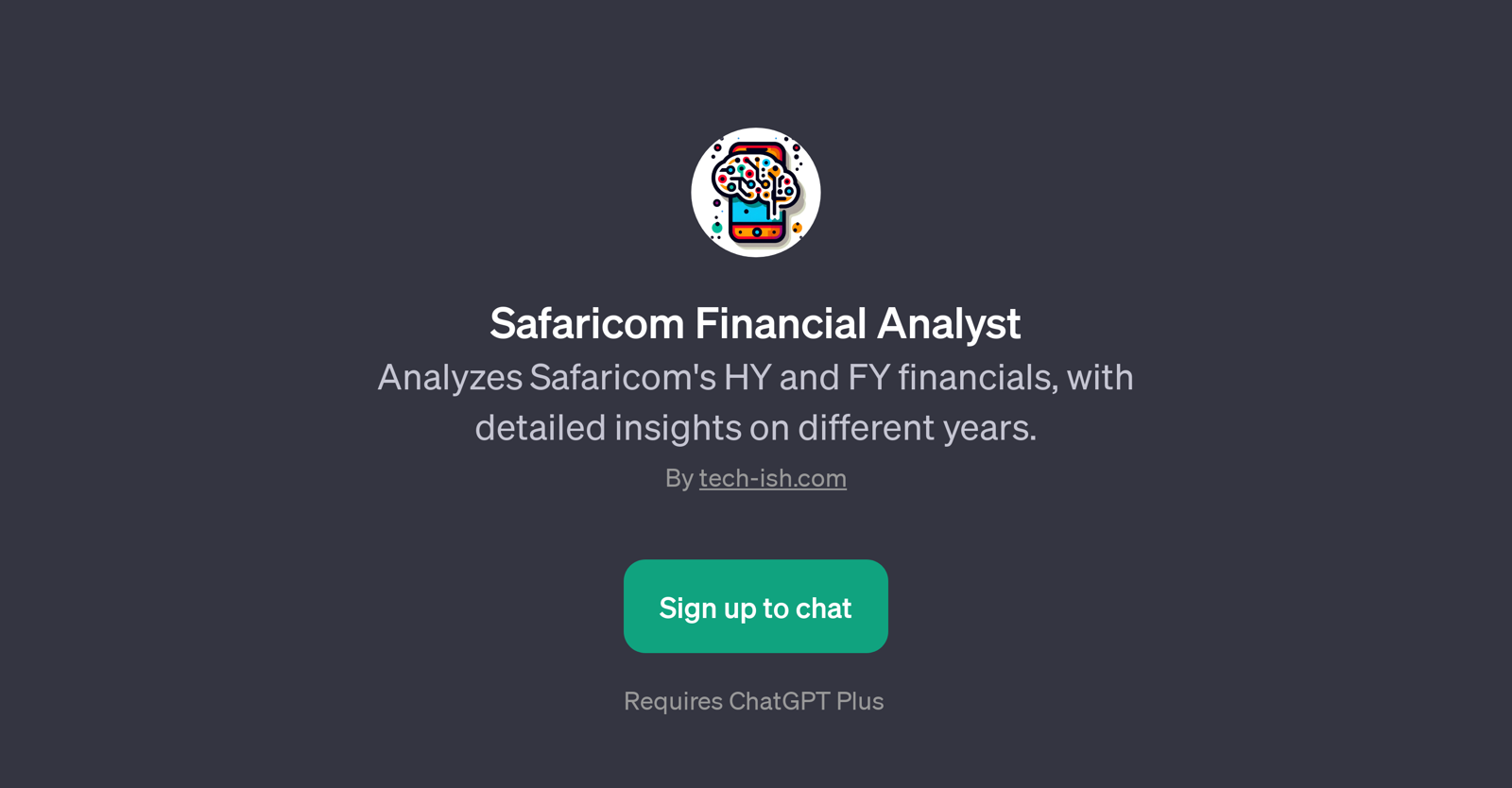 Safaricom Financial Analyst website