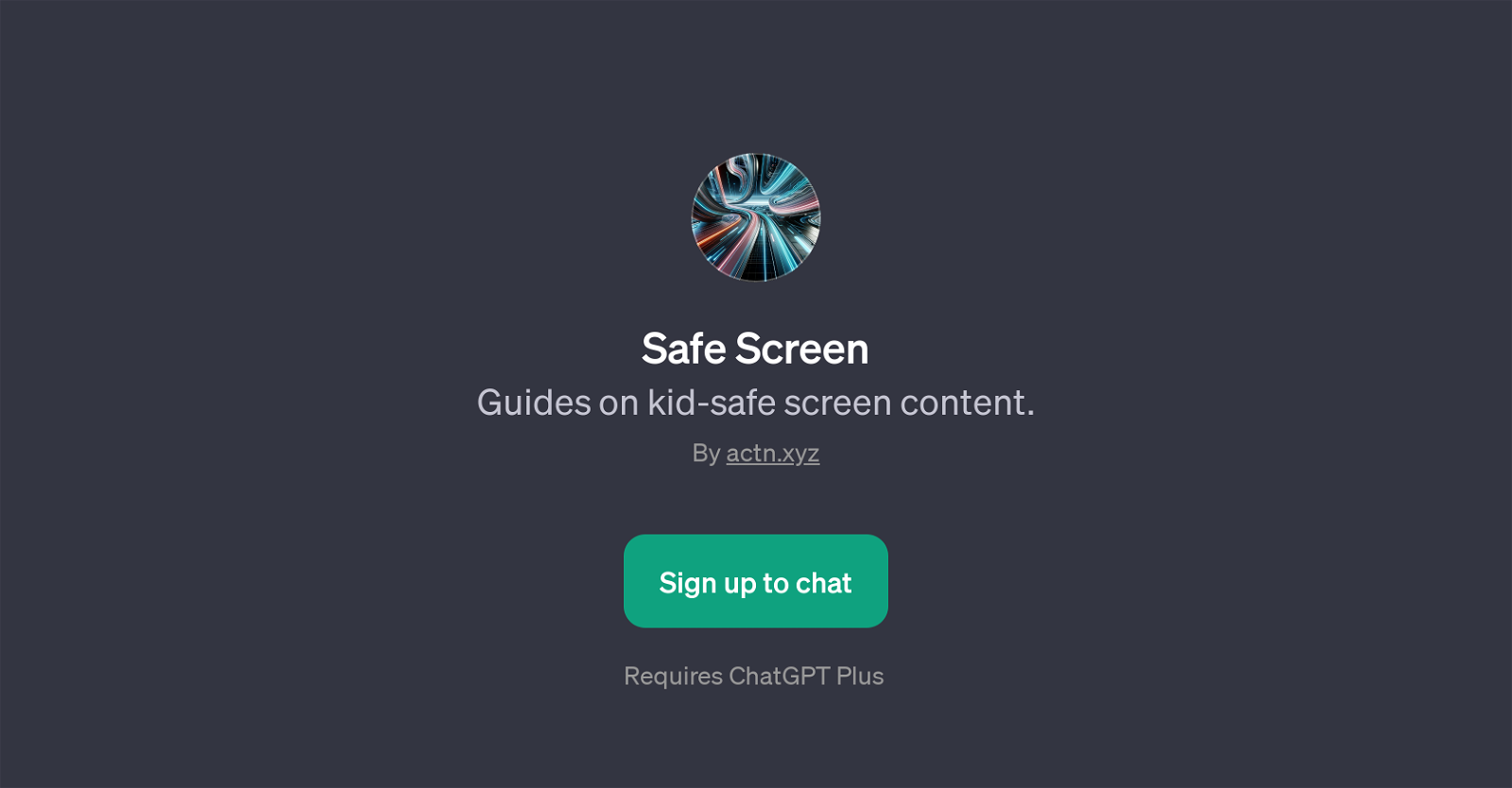 Safe Screen website