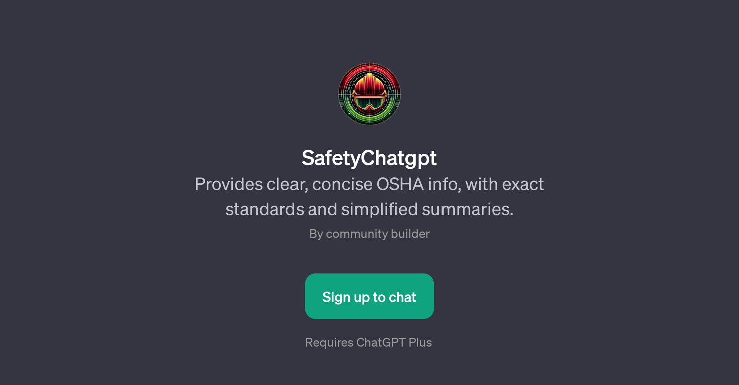 SafetyChatGPT website