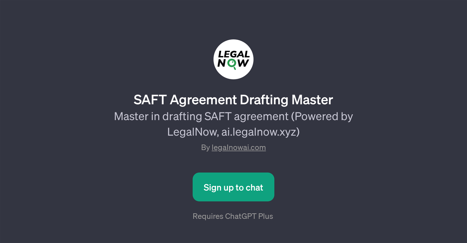 SAFT Agreement Drafting Master website