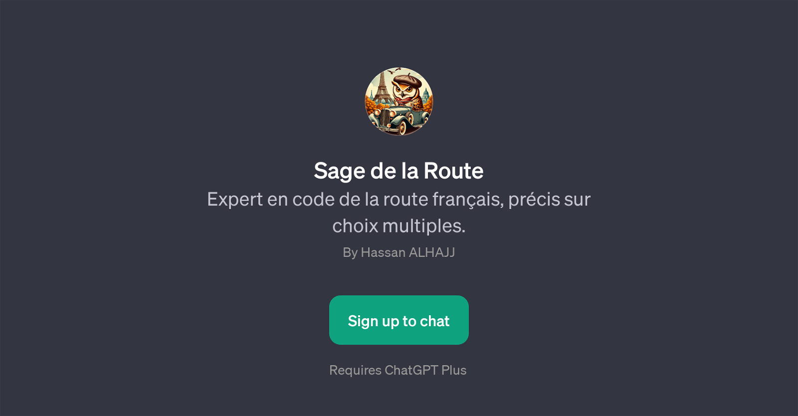 Sage de la Route website