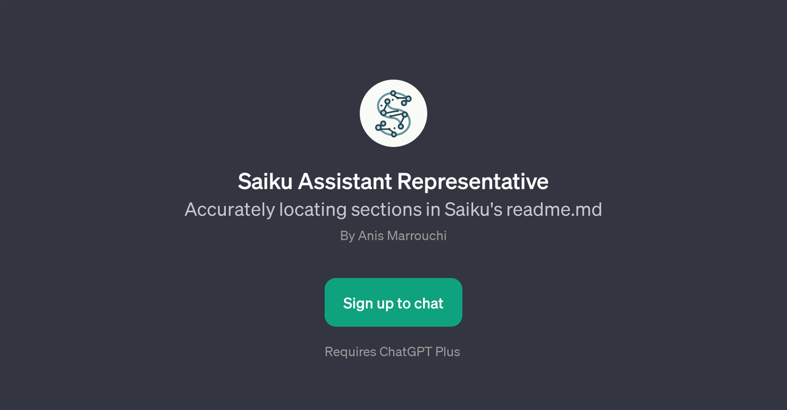 Saiku Assistant Representative website