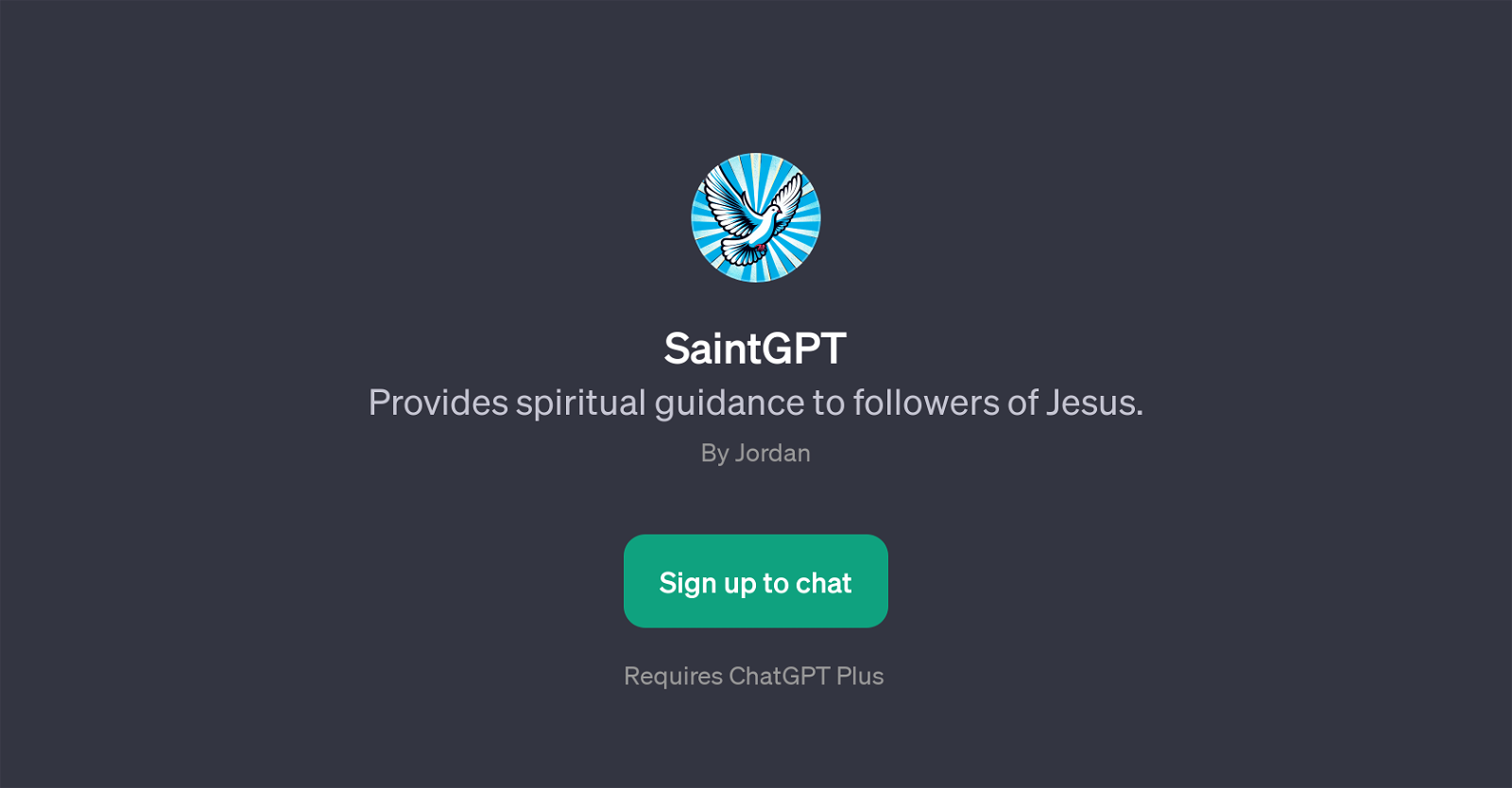 SaintGPT website
