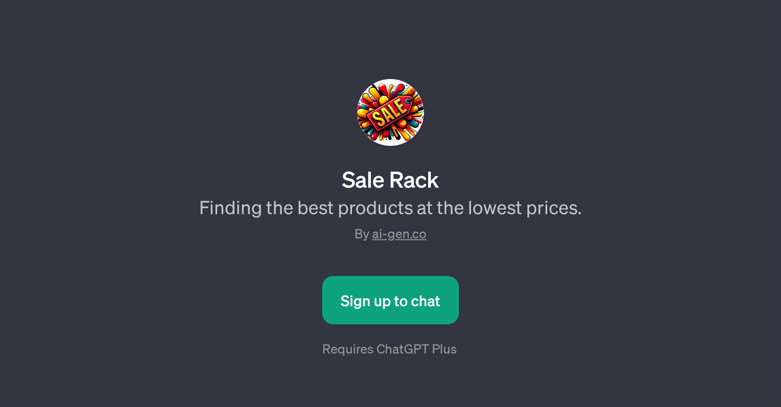 Sale Rack website