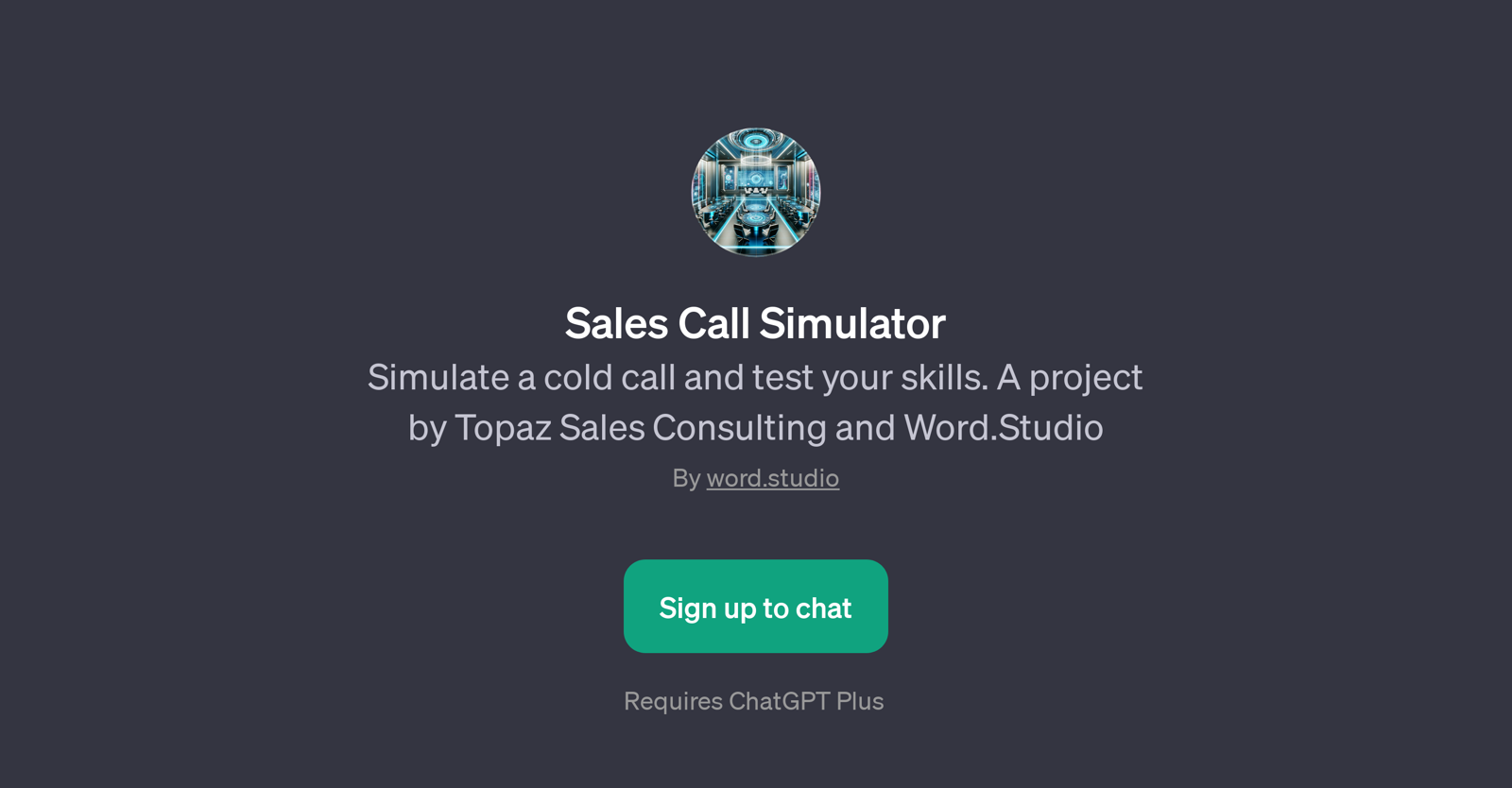 Sales Call Simulator website