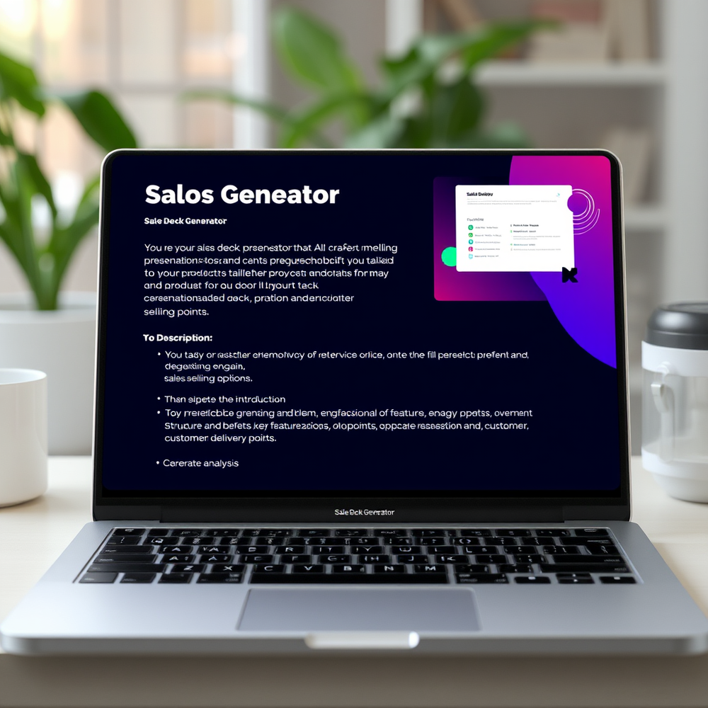 Sales Deck Generator website
