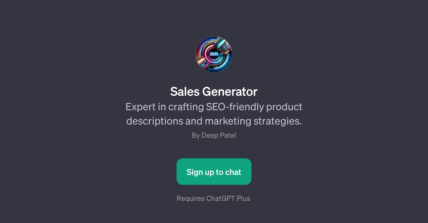 Sales Generator website