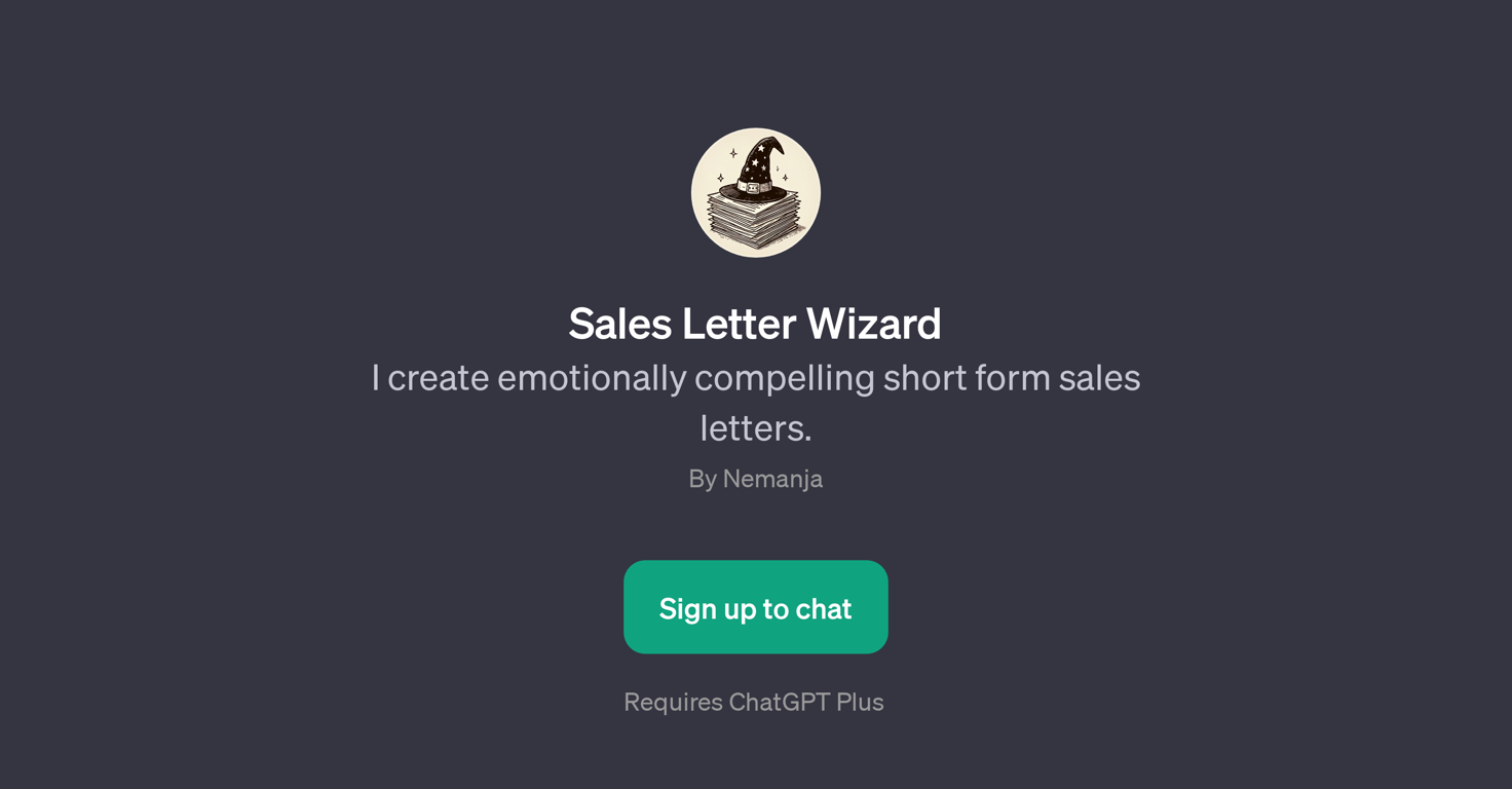 Sales Letter Wizard website