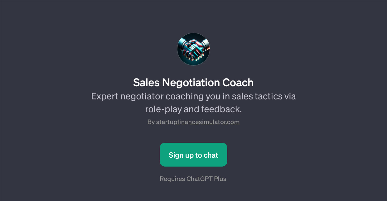 Sales Negotiation Coach website