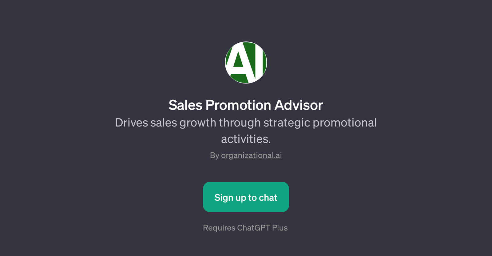 Sales Promotion Advisor website