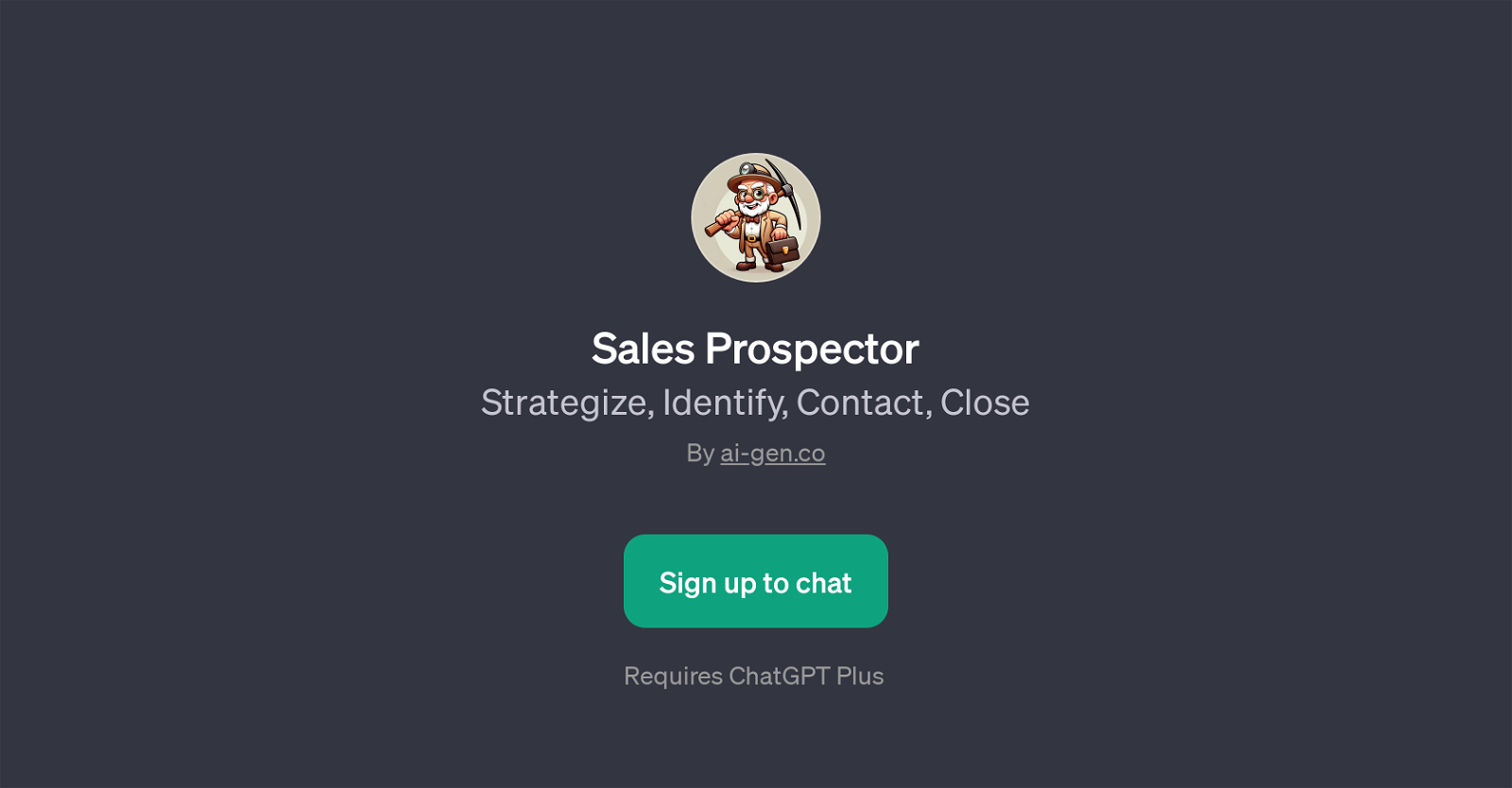 Sales Prospector website