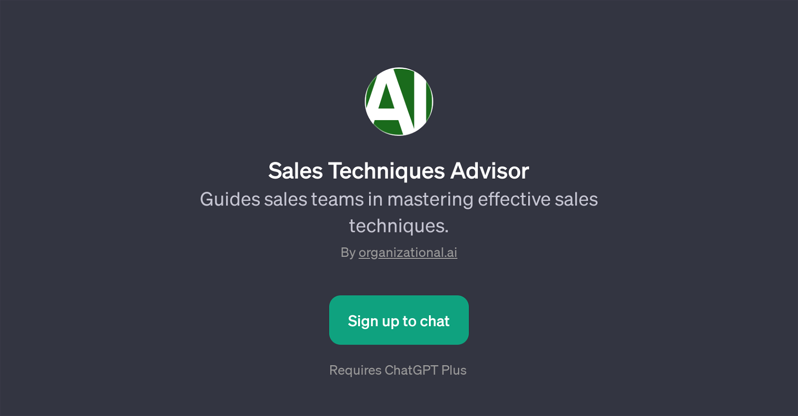 Sales Techniques Advisor website