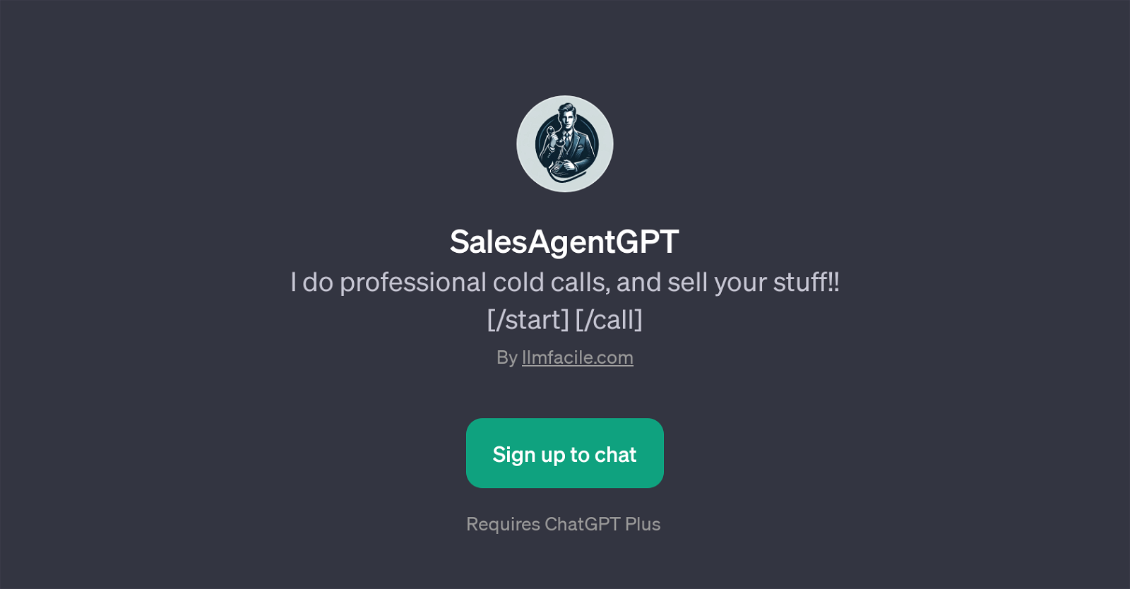 SalesAgentGPT website