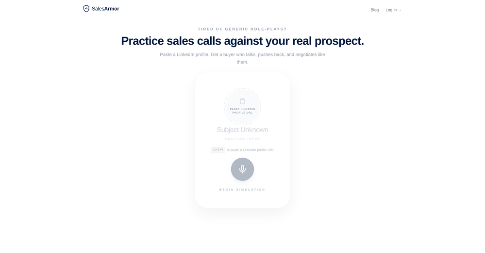 SalesArmor website