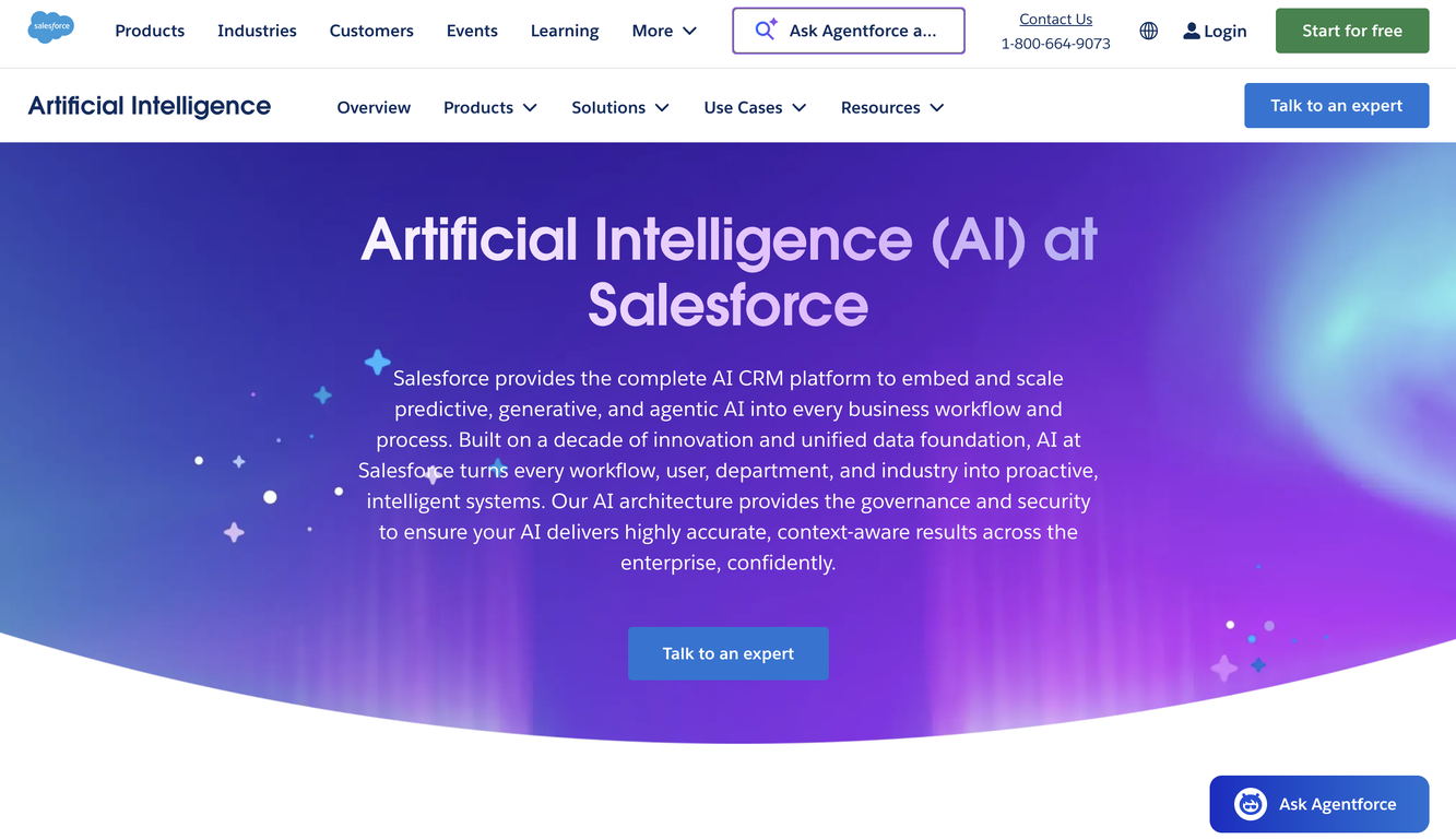 Salesforce AI website