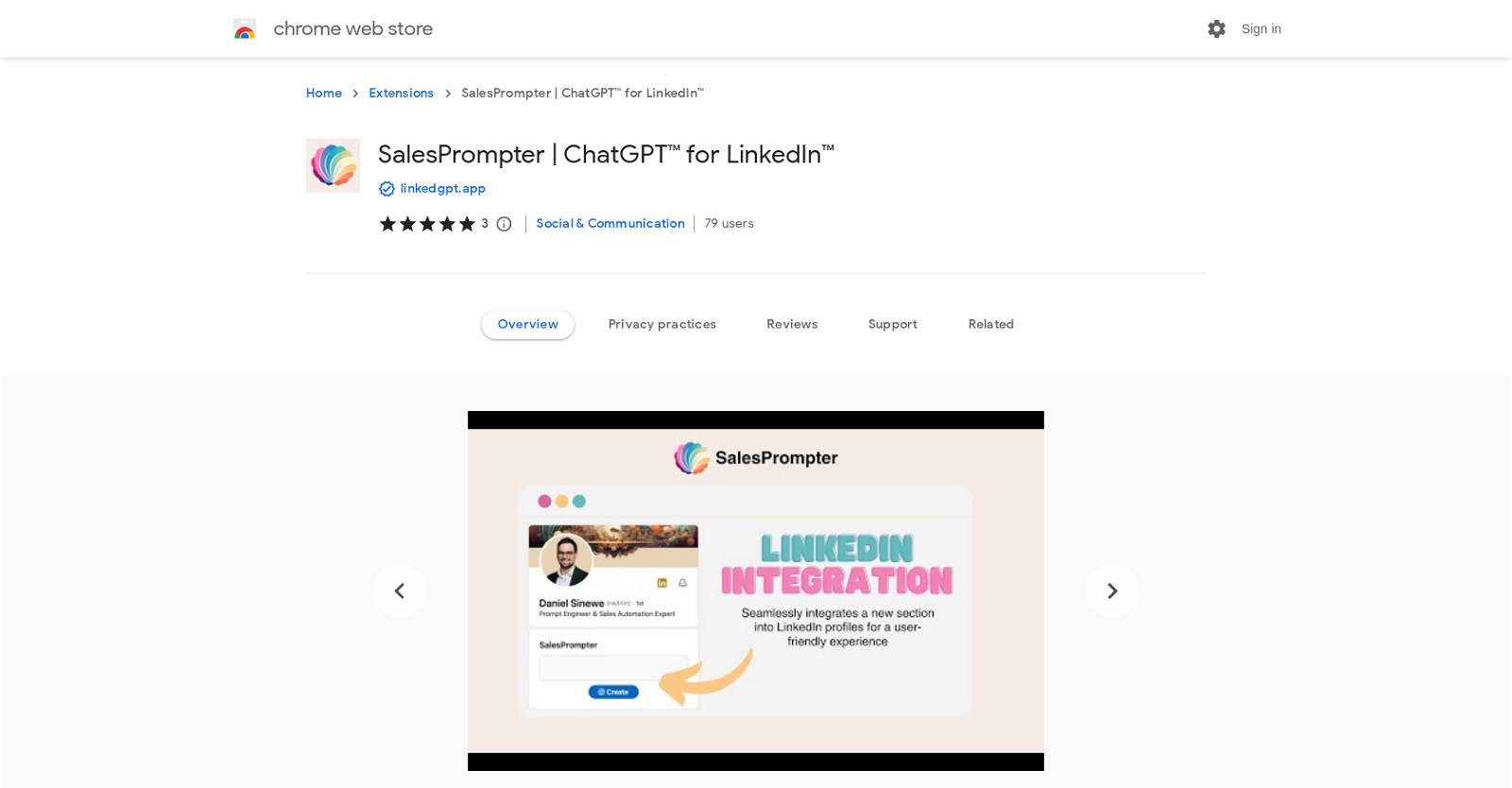 SalesPrompter website