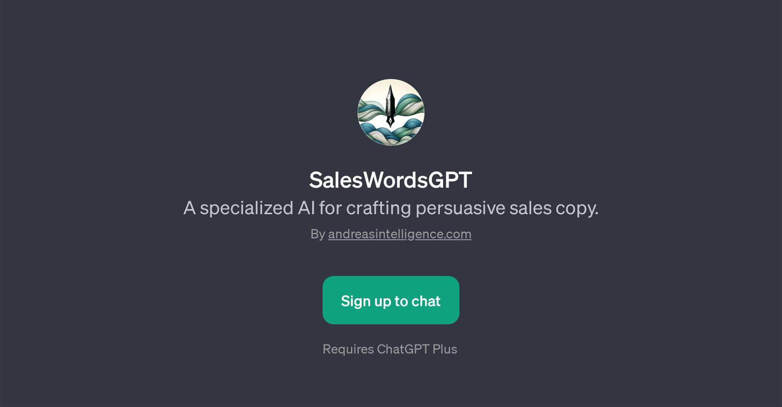 SalesWordsGPT website