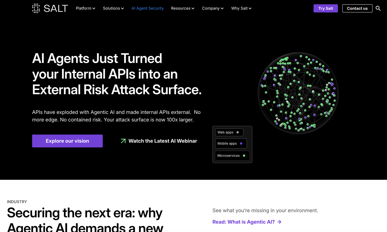 Salt Security website