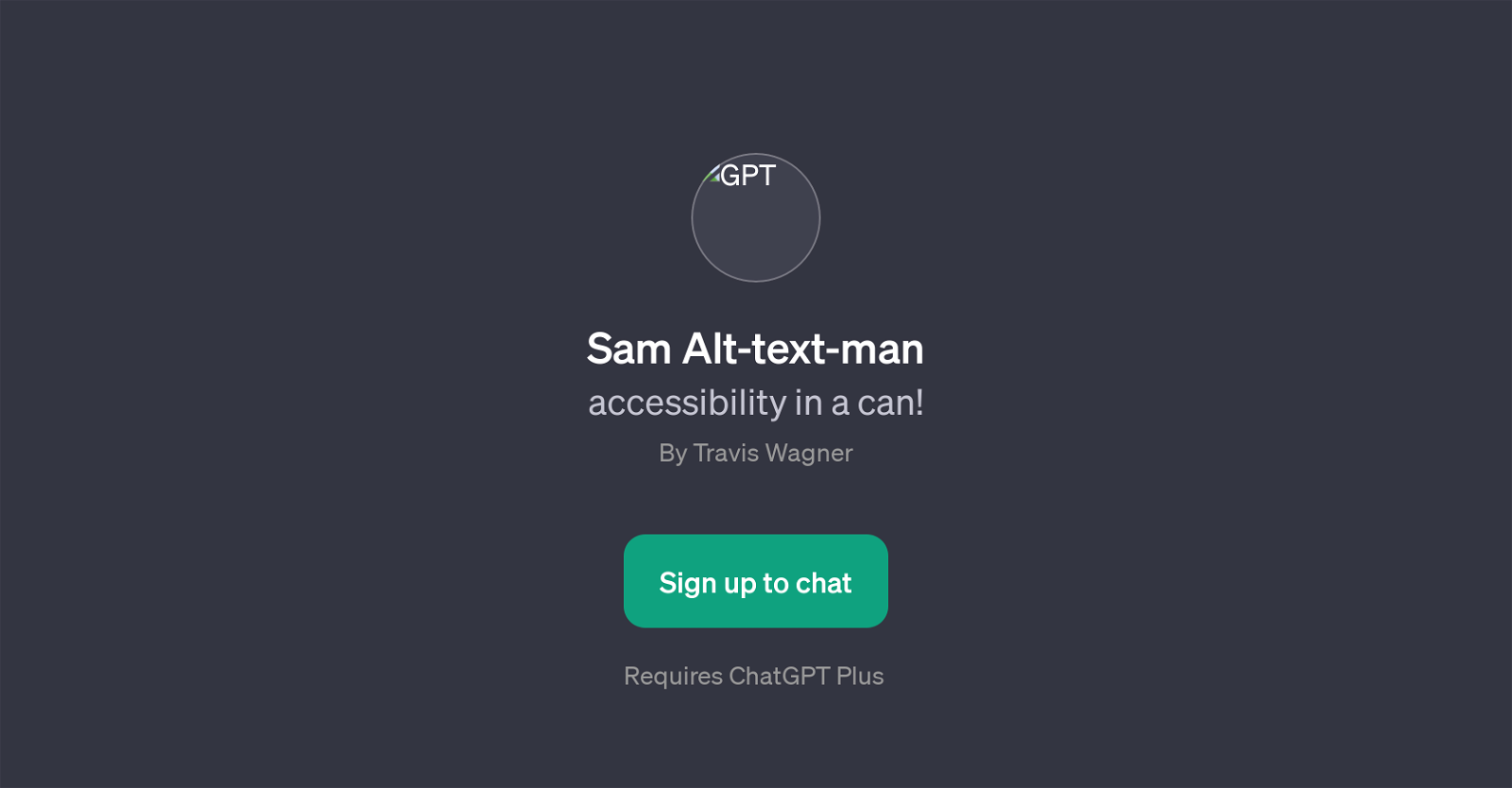 Sam Alt-text-man website