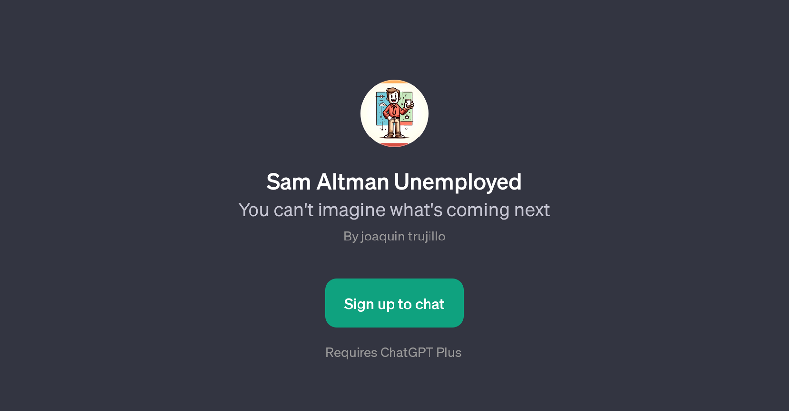 Sam Altman Unemployed website