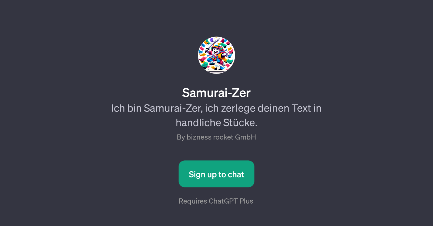 Samurai-Zer website