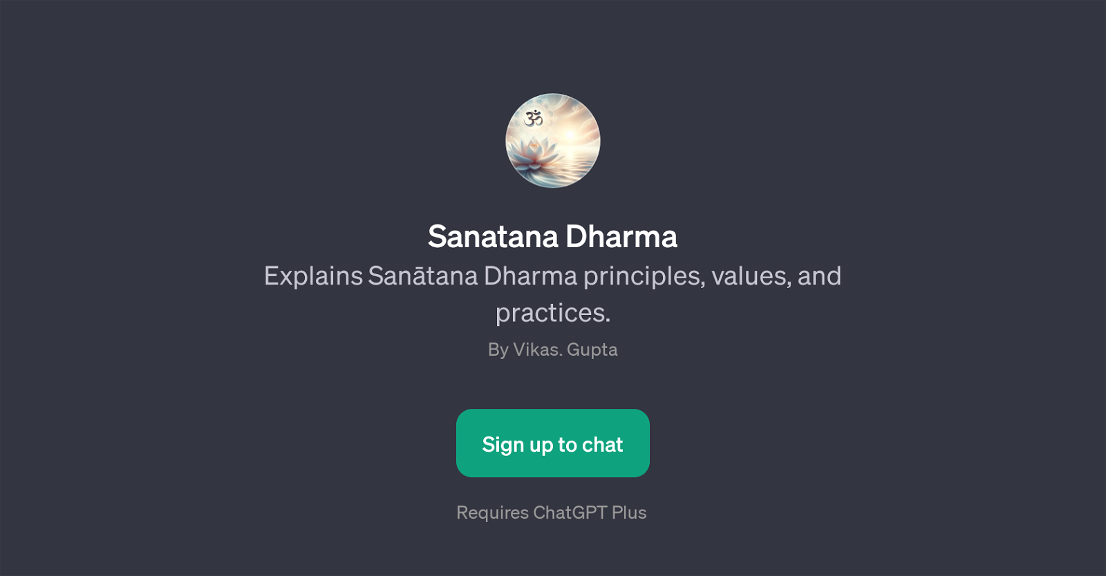 Sanatana Dharma website