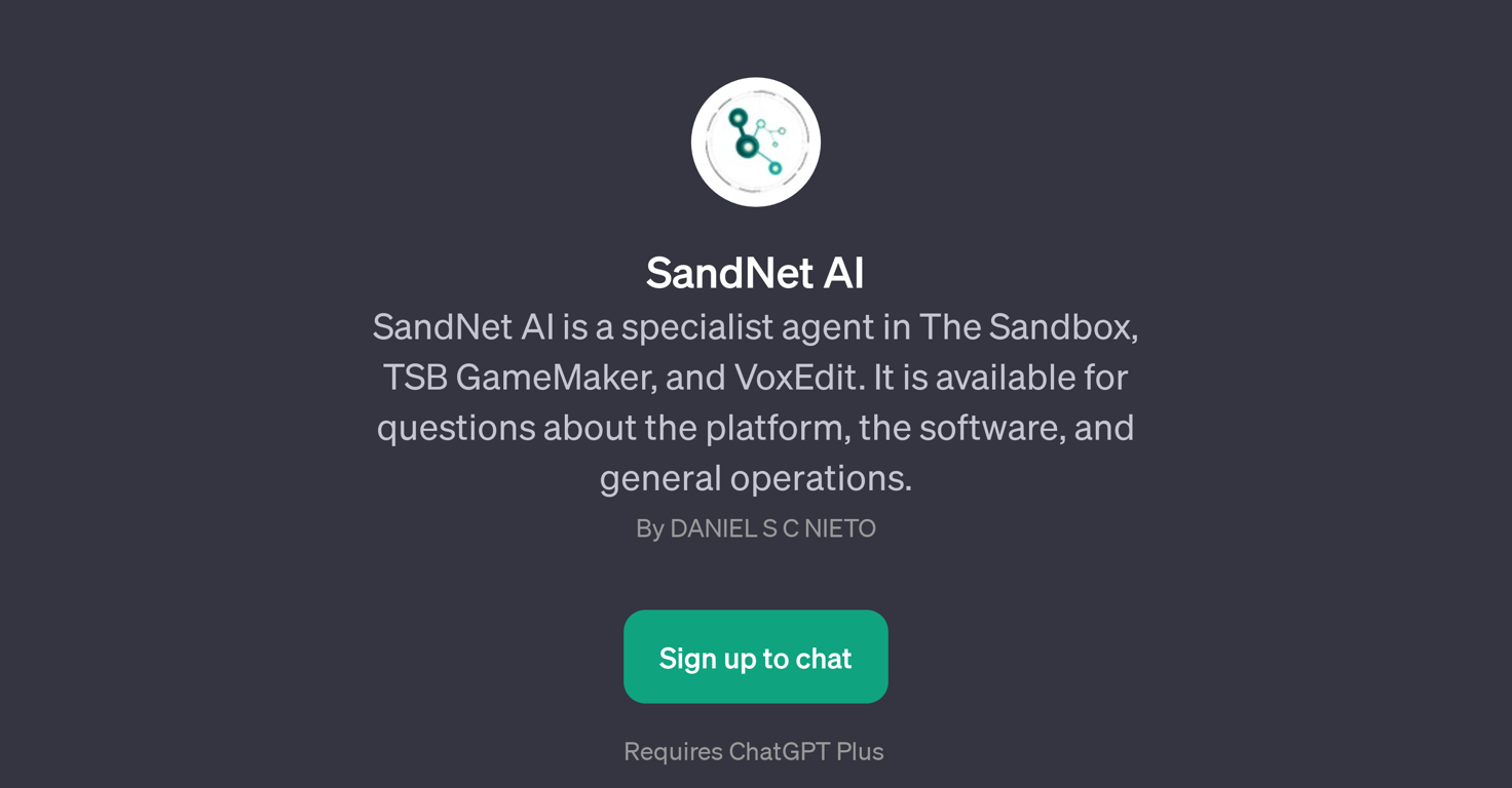 SandNet AI website