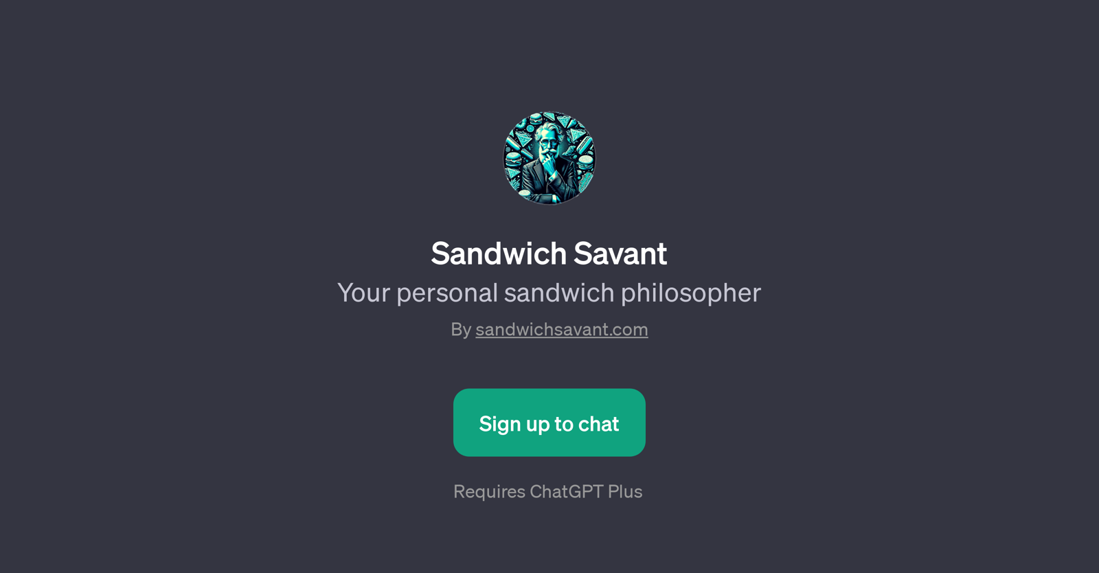 Sandwich Savant website
