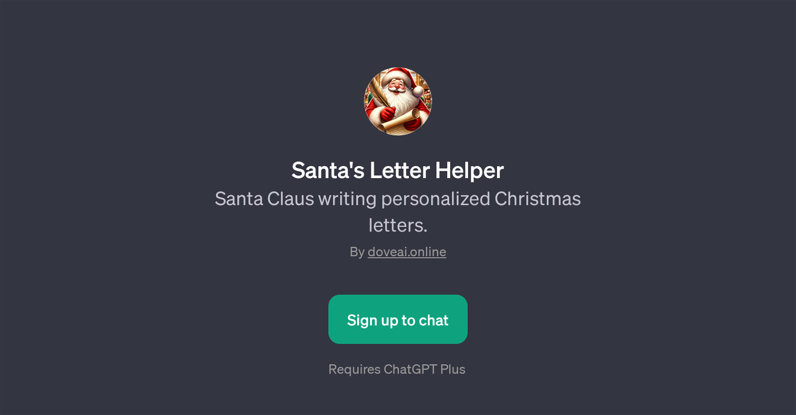 Santa's Letter Helper website