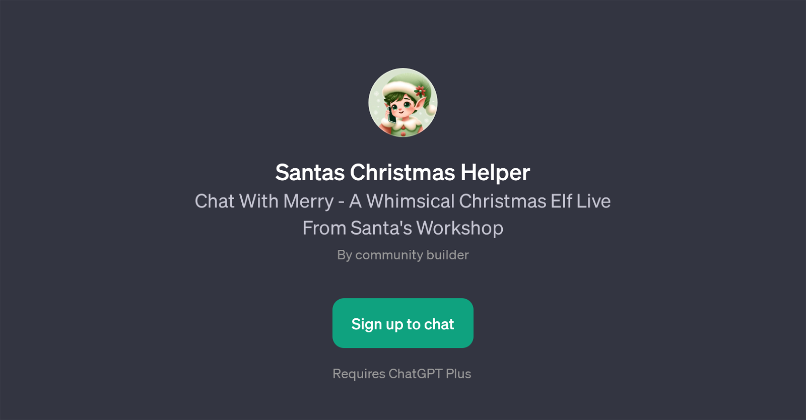 Santas Christmas Helper website