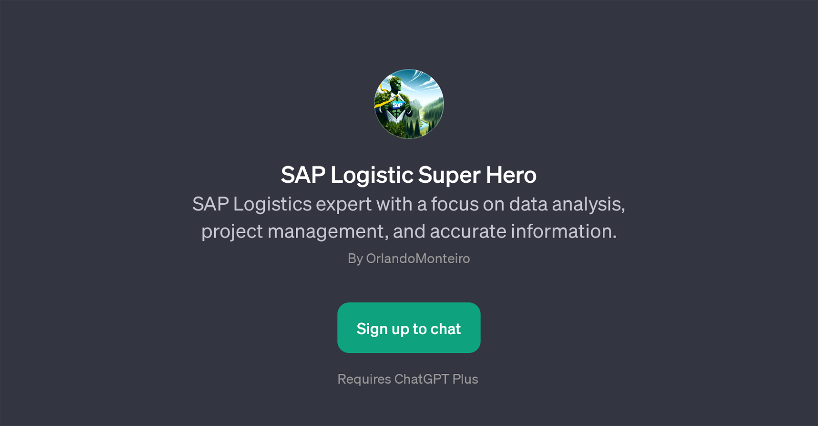 SAP Logistic Super Hero website