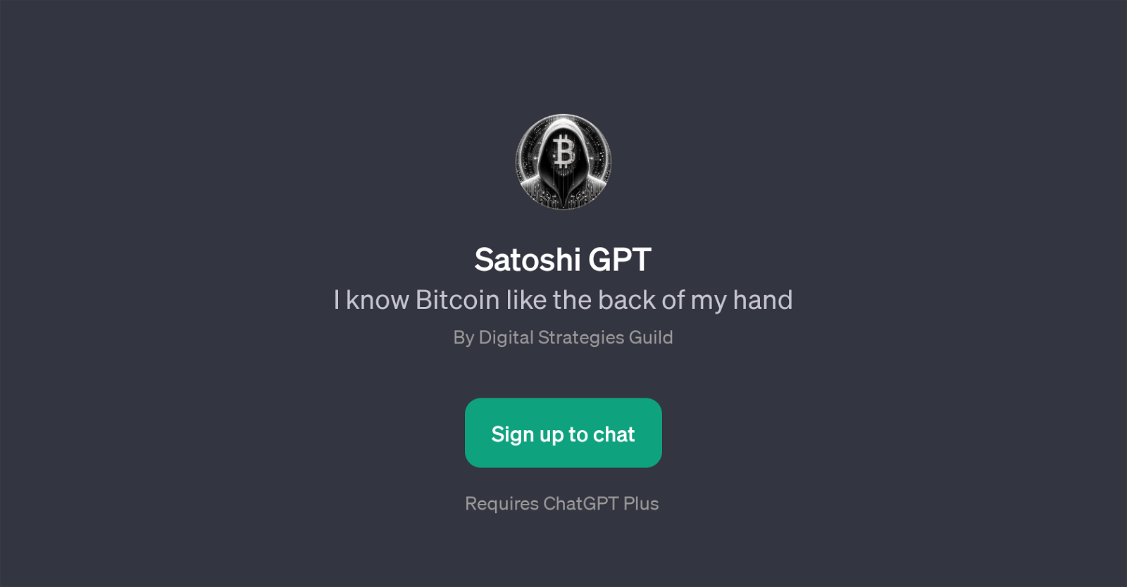 Satoshi GPT website