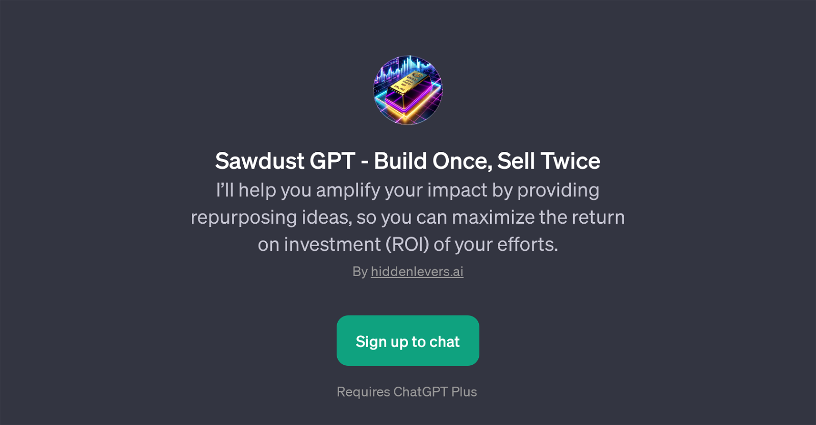 Sawdust GPT website