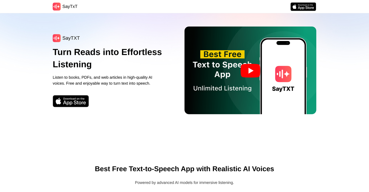 SayTxT by PDFgear website
