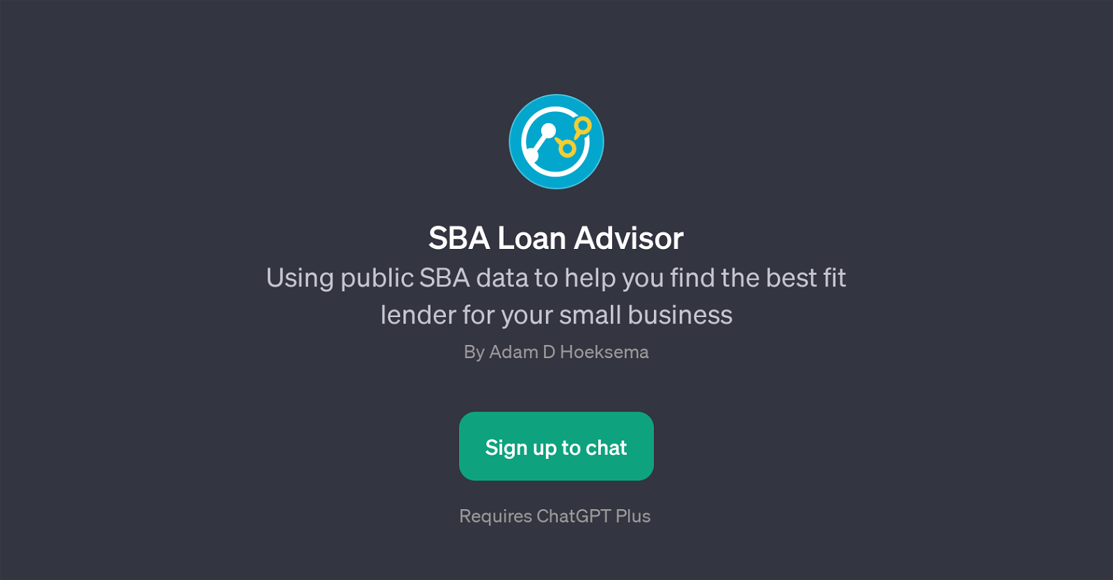 SBA Loan Advisor website