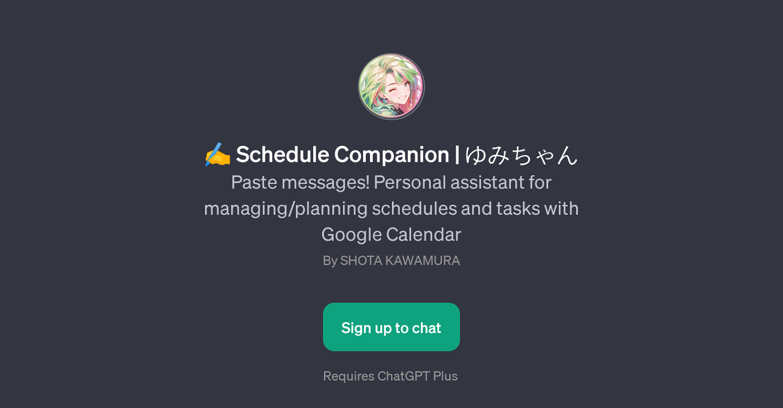 Schedule Companion website