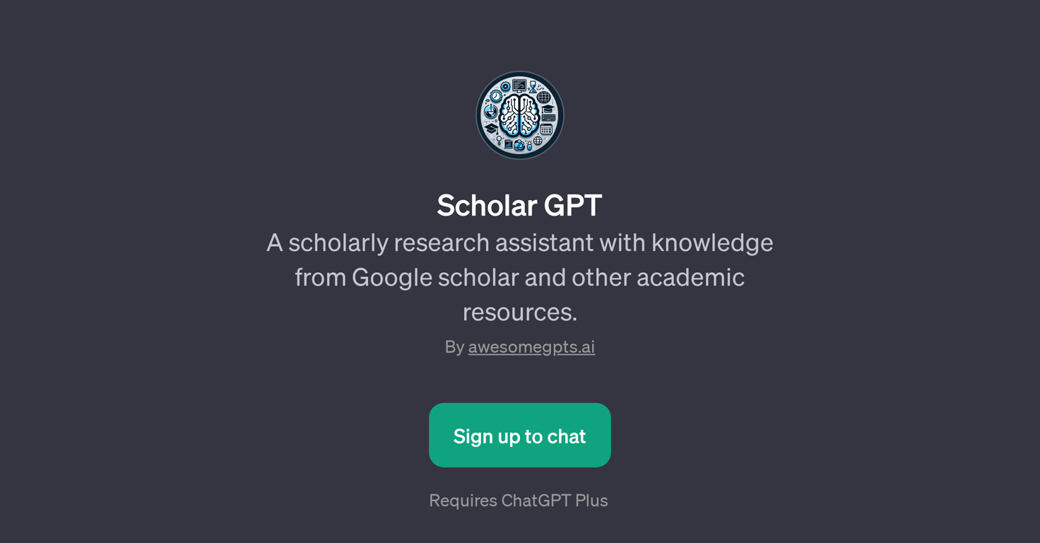 Scholar GPT website