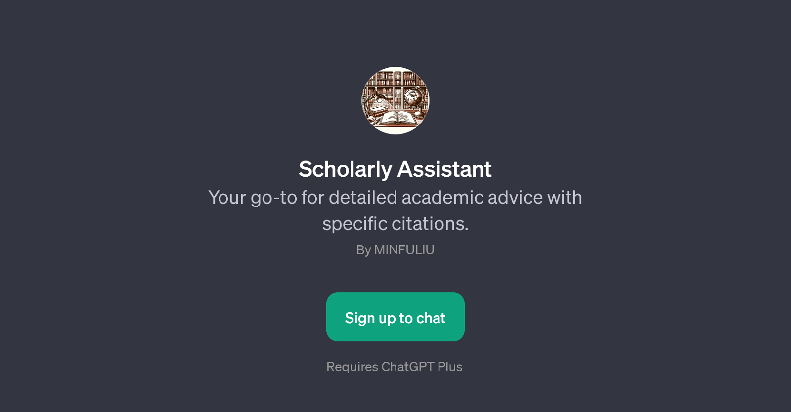 Scholarly Assistant website