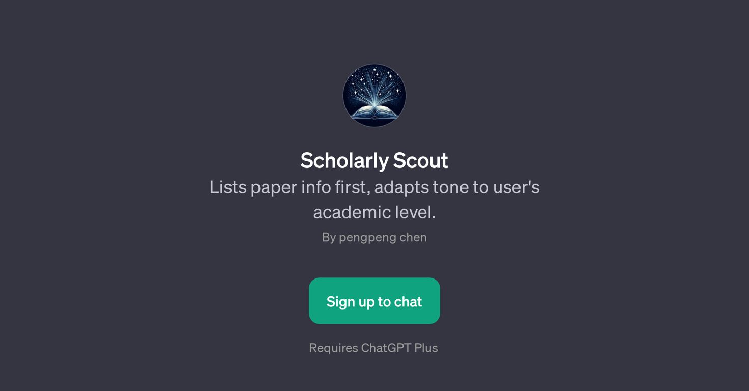 Scholarly Scout website