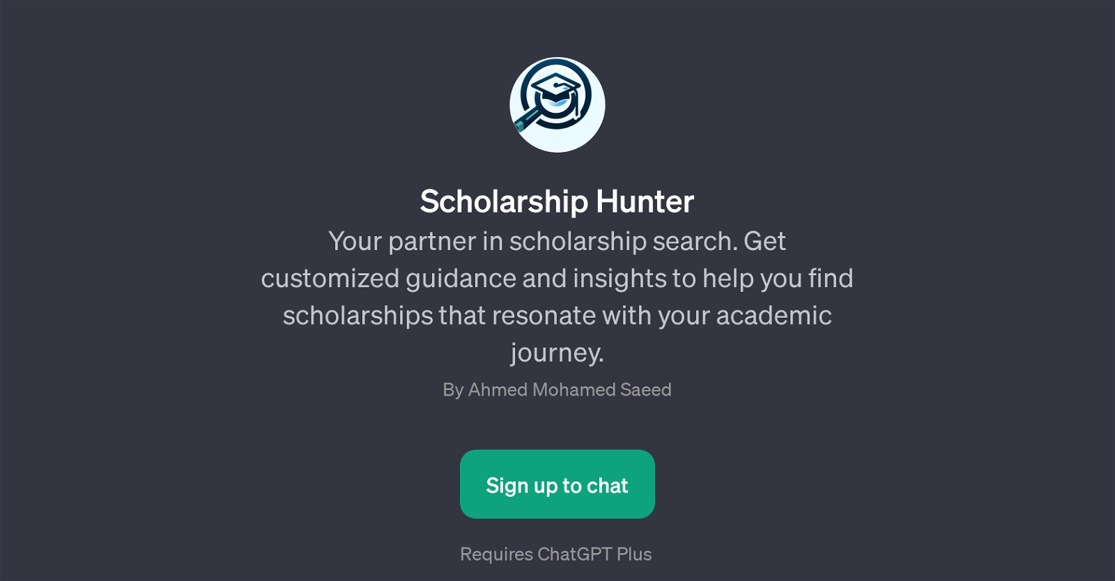 Scholarship Hunter website