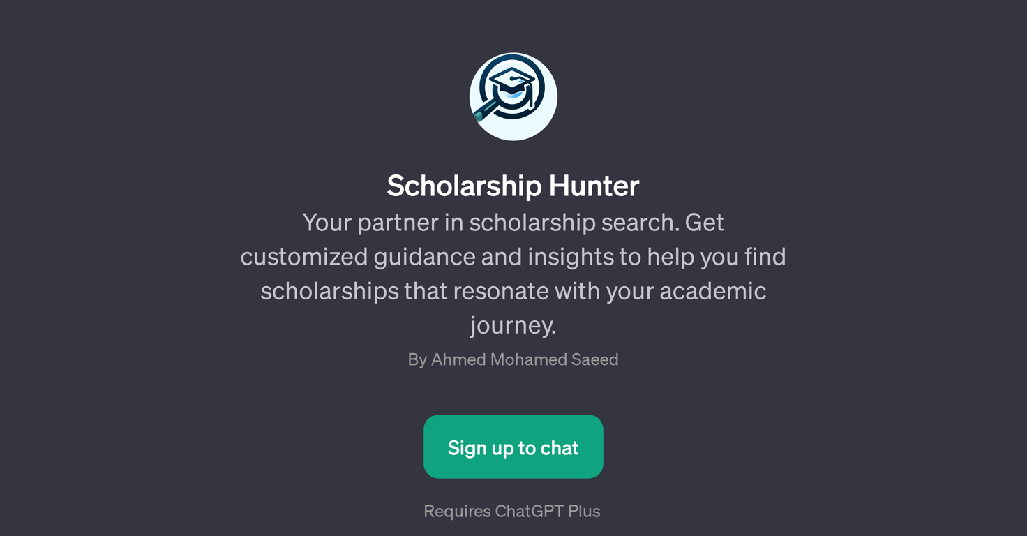 Scholarship Hunter website