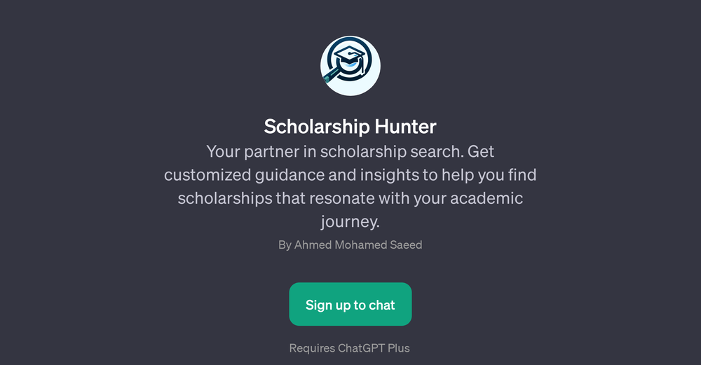 Scholarship Hunter website