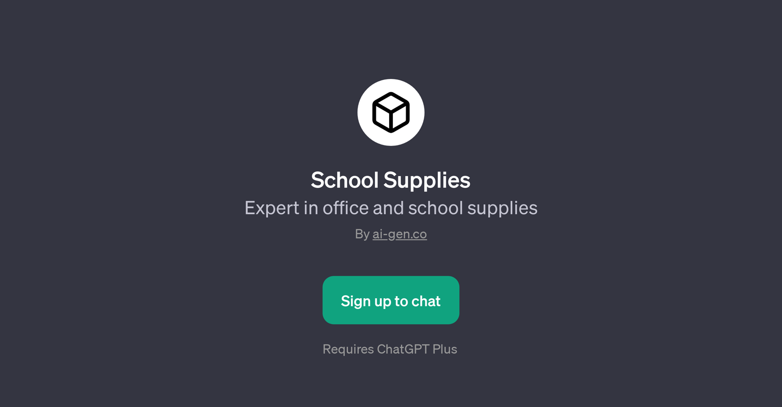 School Supplies website
