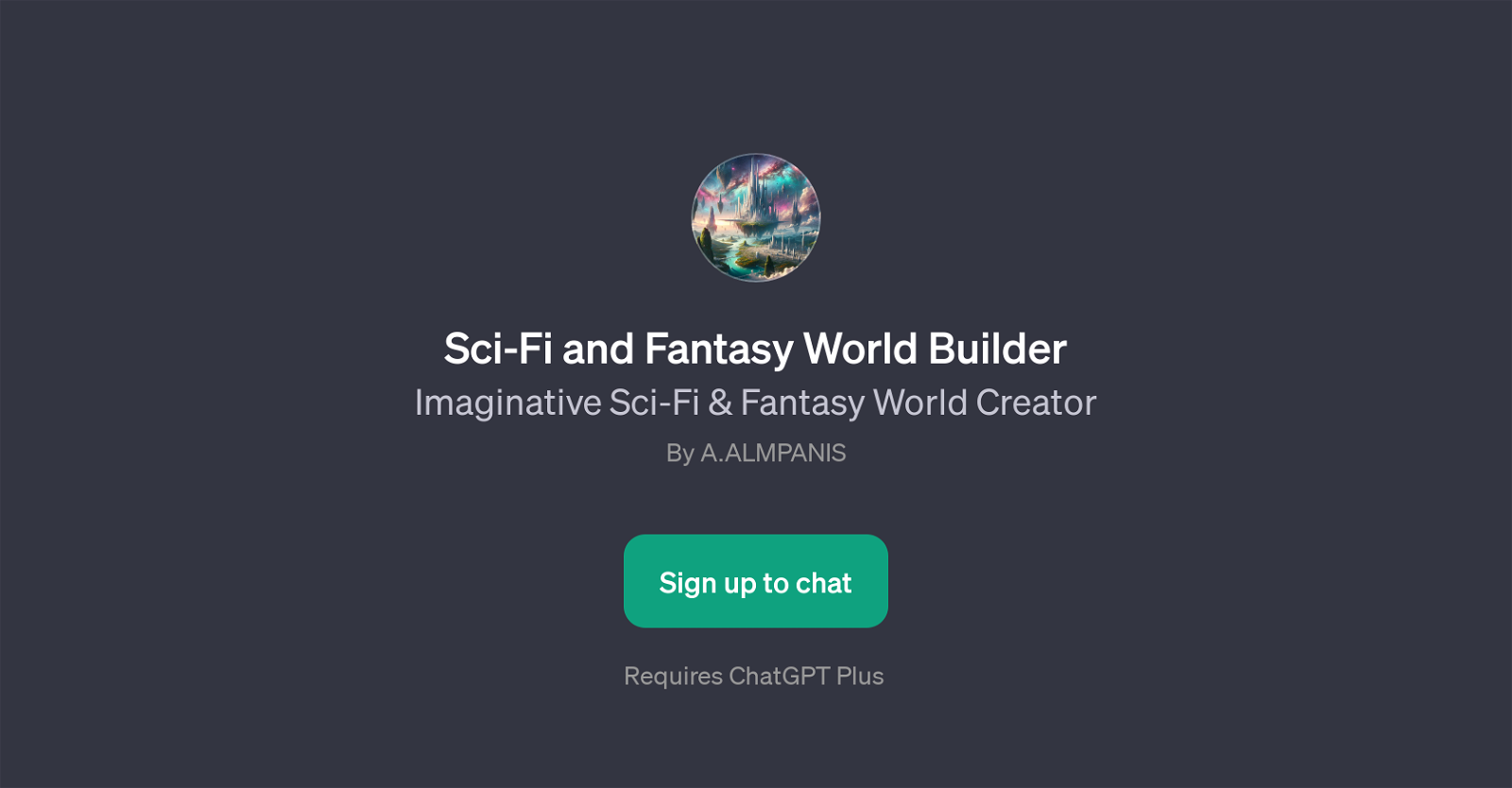 Sci-Fi and Fantasy World Builder website