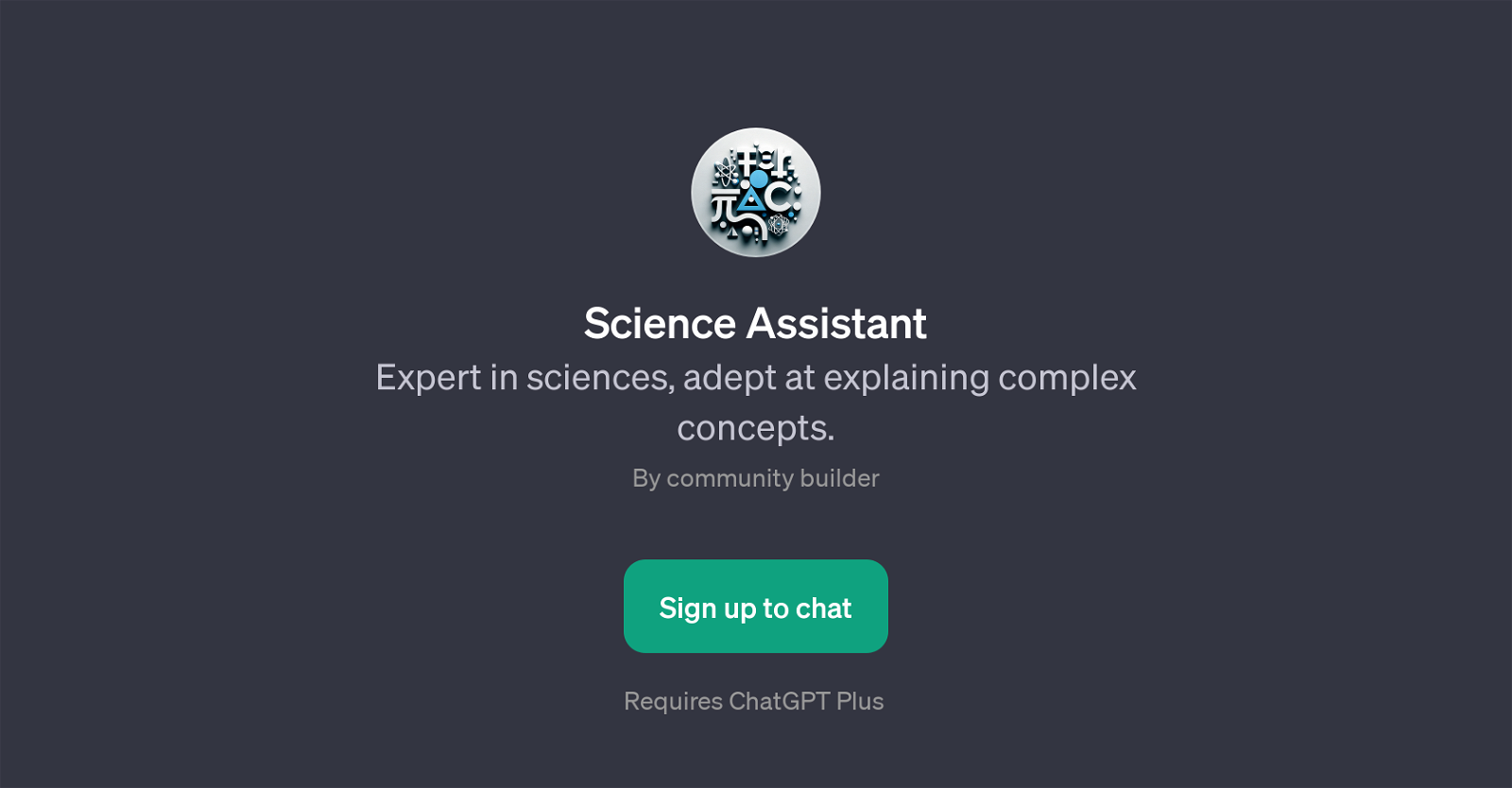 Science Assistant website
