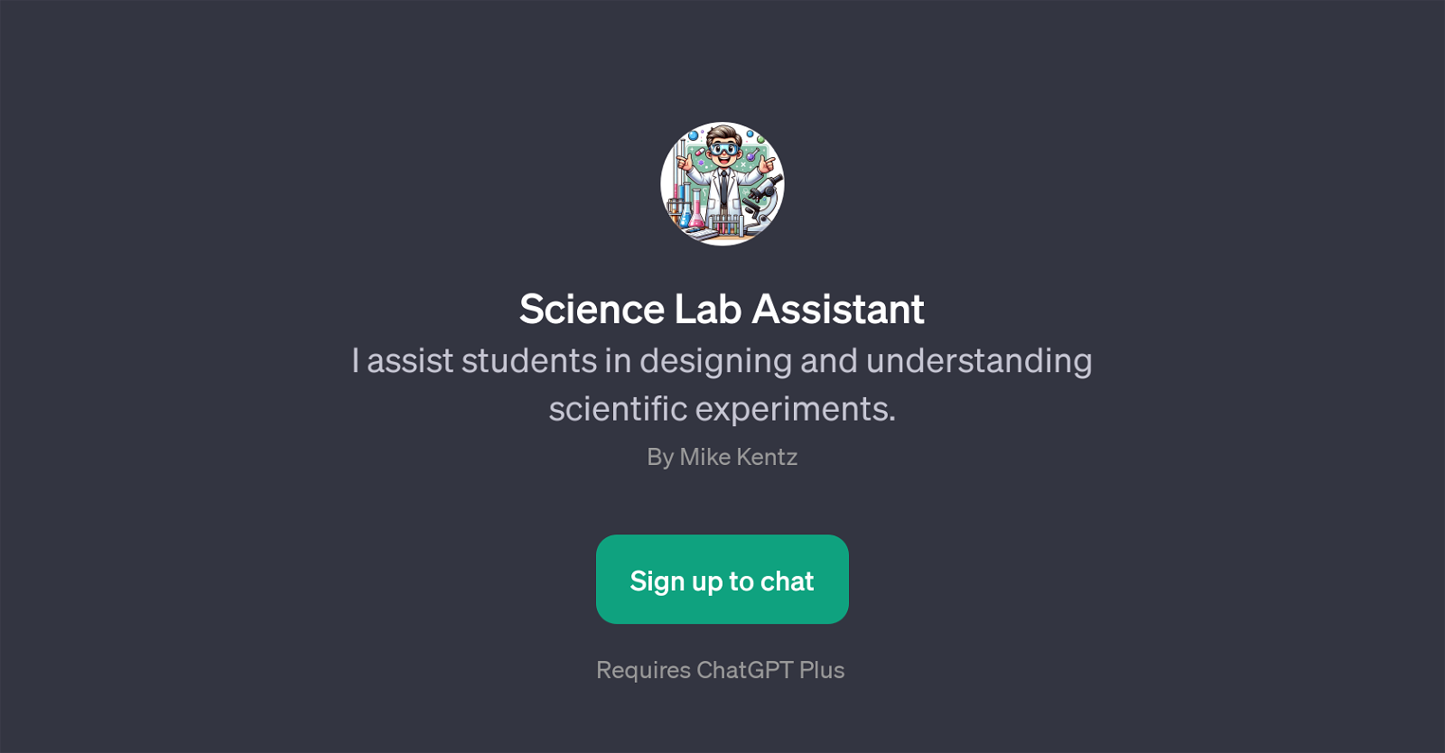 Science Lab Assistant website
