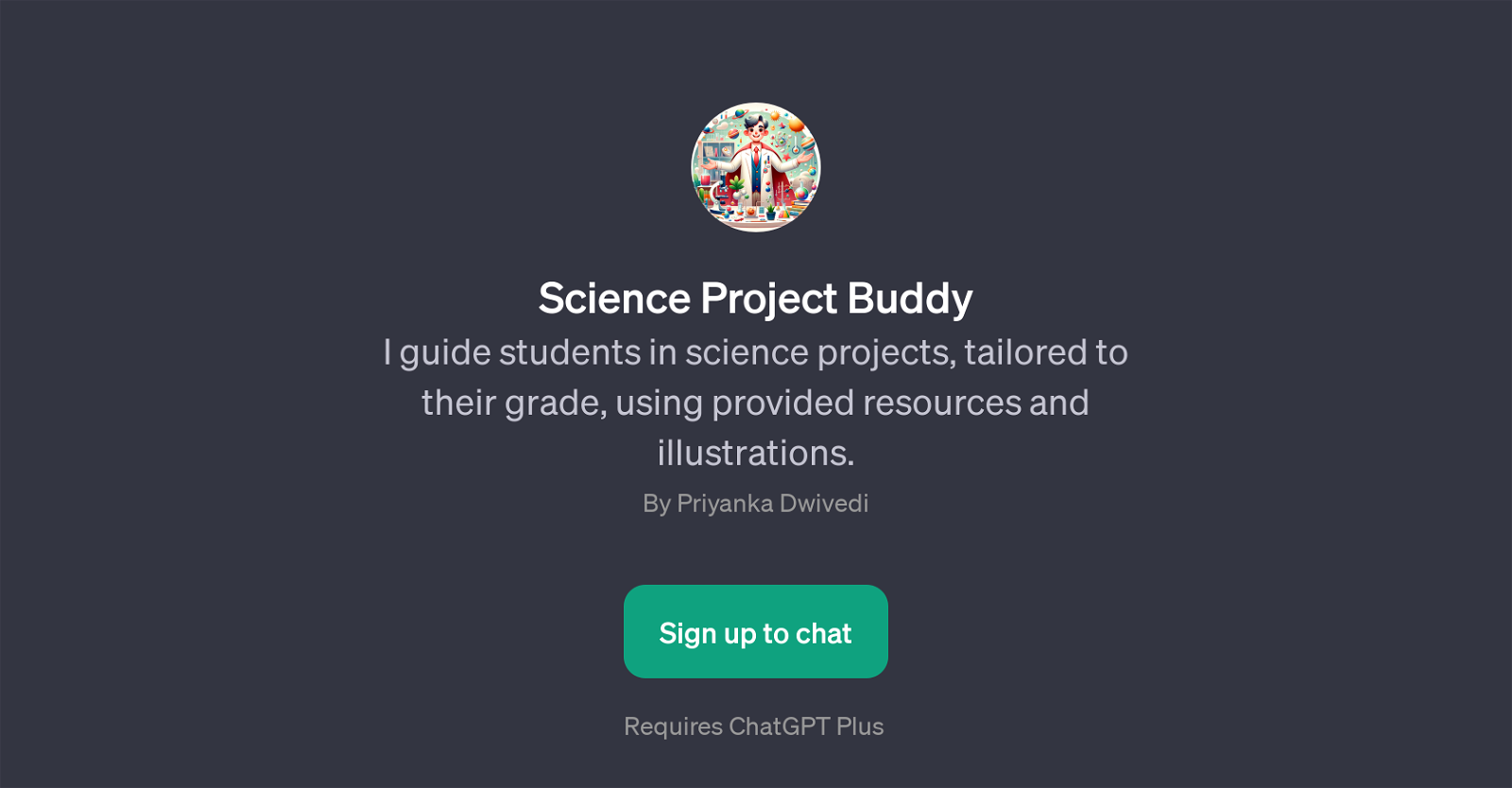 Science Project Buddy website