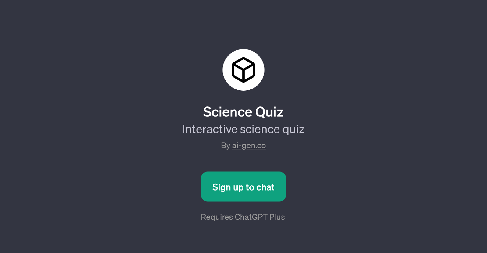 Science Quiz website
