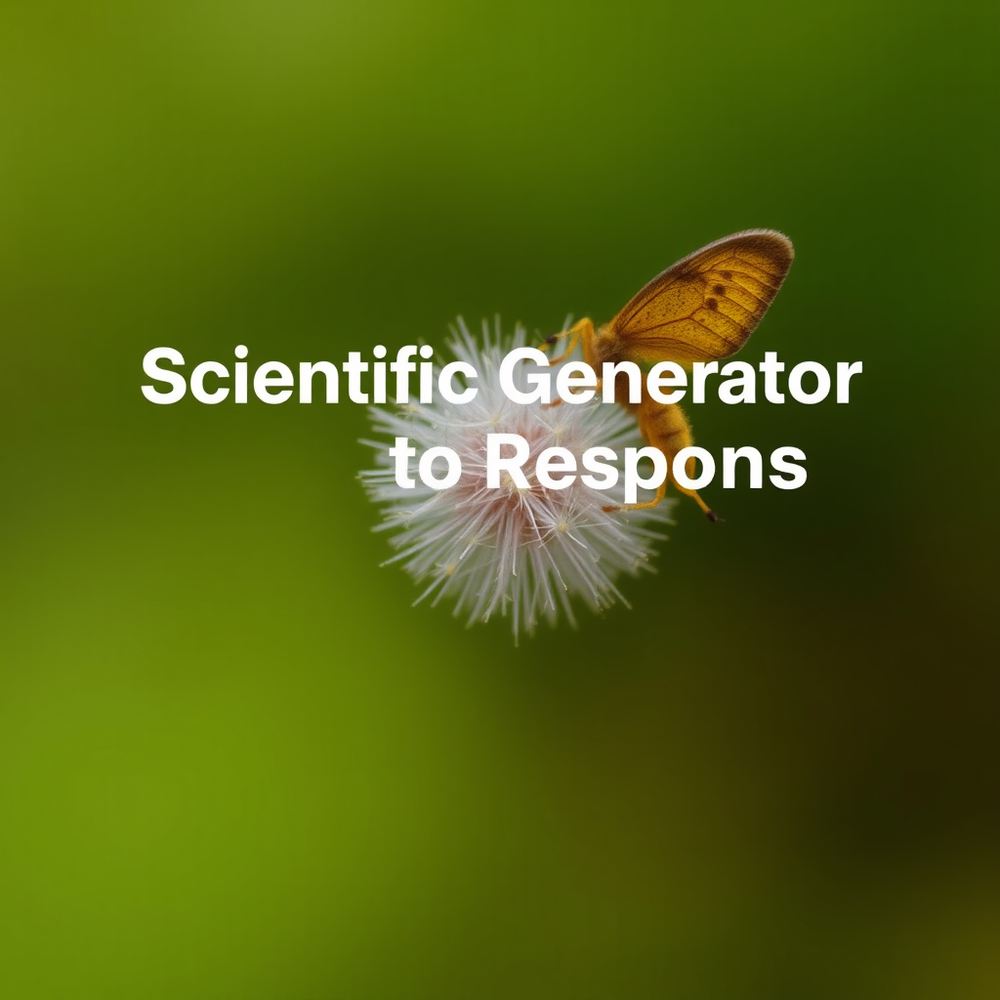 Scientific Generator Response website